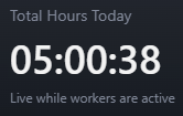 Total Hours Today